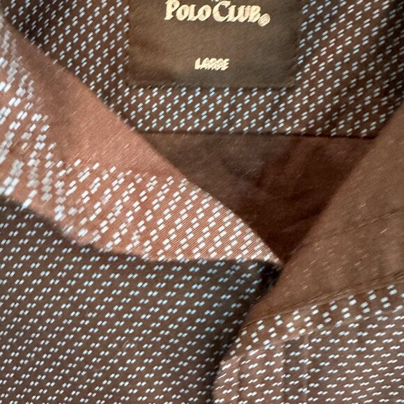 Beverly Hills Polo Club Mens Long Sleeve Button-Down Shirt Size Large Sku 3240 - Picture 6 of 10